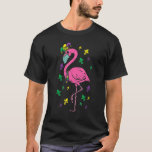 Jester Flamingo Face Mask Mardi Gras Quarantine An T-Shirt