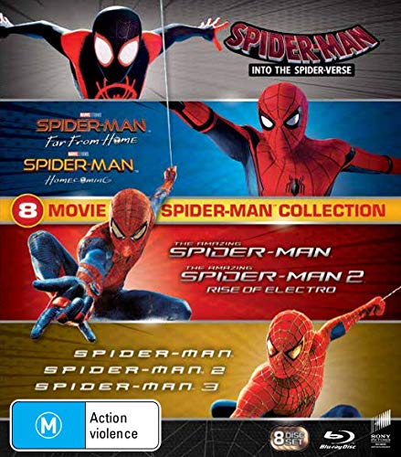Spider-man – 8 MOVIE PACK Collection Box Set Blu-ray Into Th…