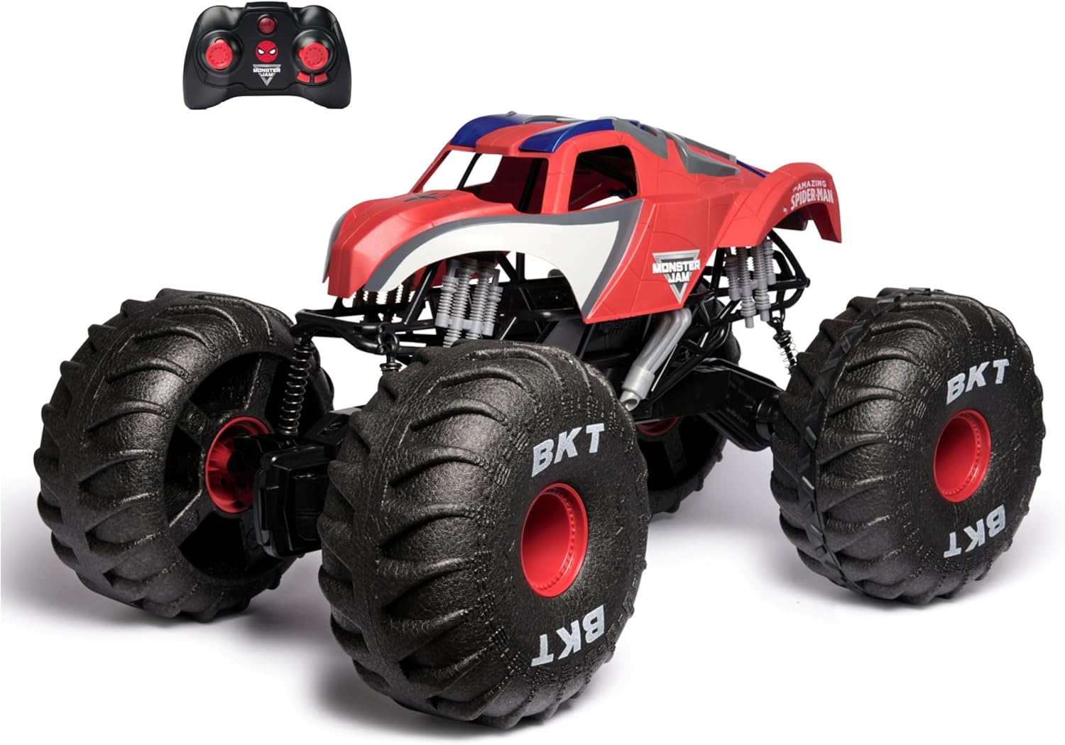 Monster Jam Marvel Mega Spider-Man RC Monster Truck, All-Ter…