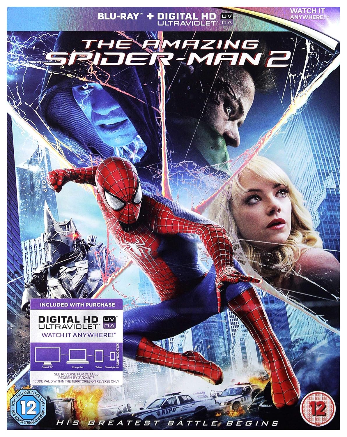 The Amazing Spider-Man 2 [Blu-ray] [2014] [Region Free]