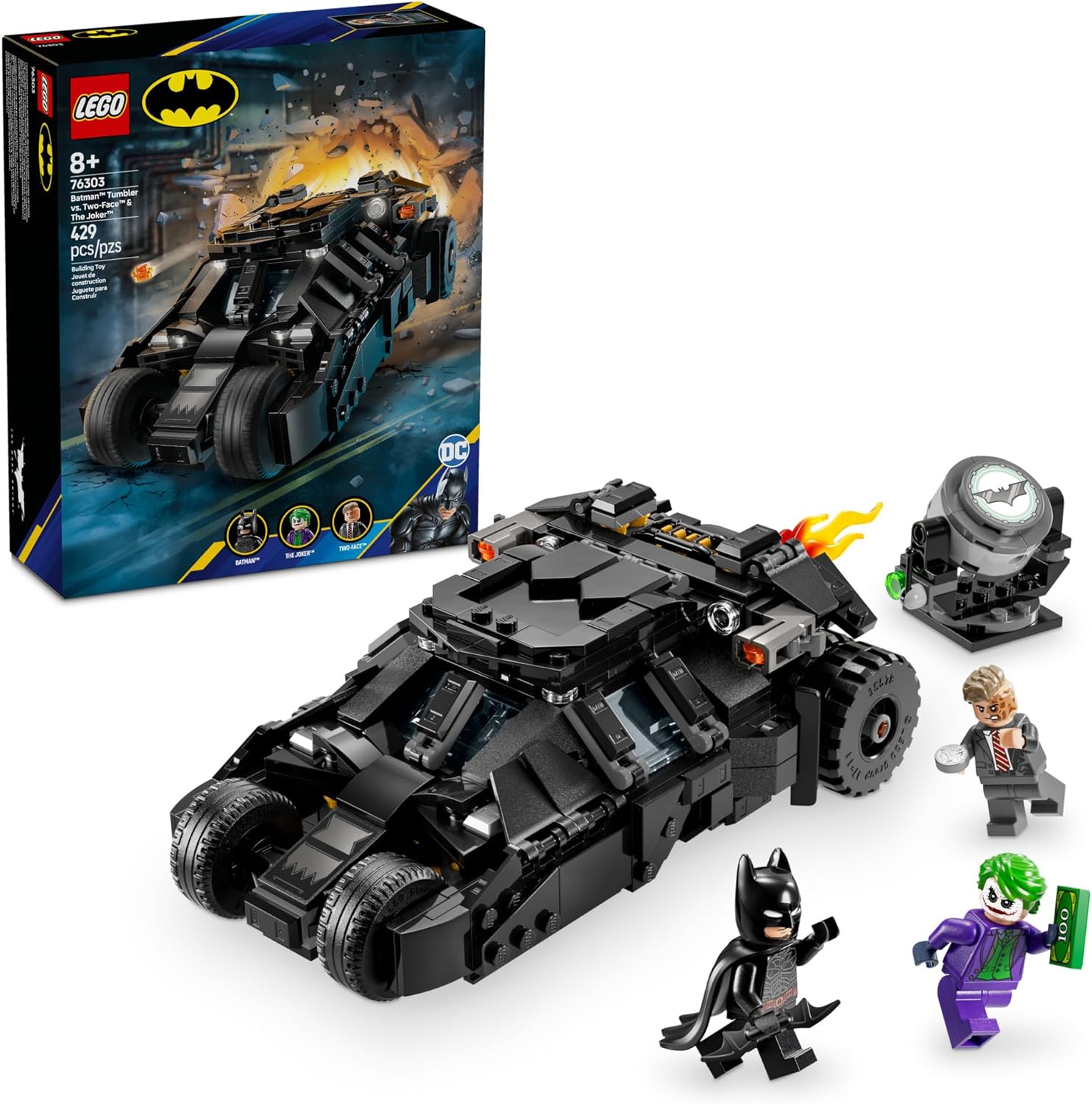 LEGO DC Batman Tumbler vs. Two-Face & The Joker Toy Building…