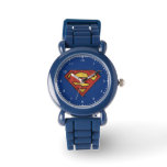 Superman S-Shield | Grunge Black Outline Logo Watch
