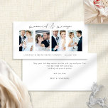 Newlyweds 4 Photos Married &amp; Merry Christmas Holiday Card