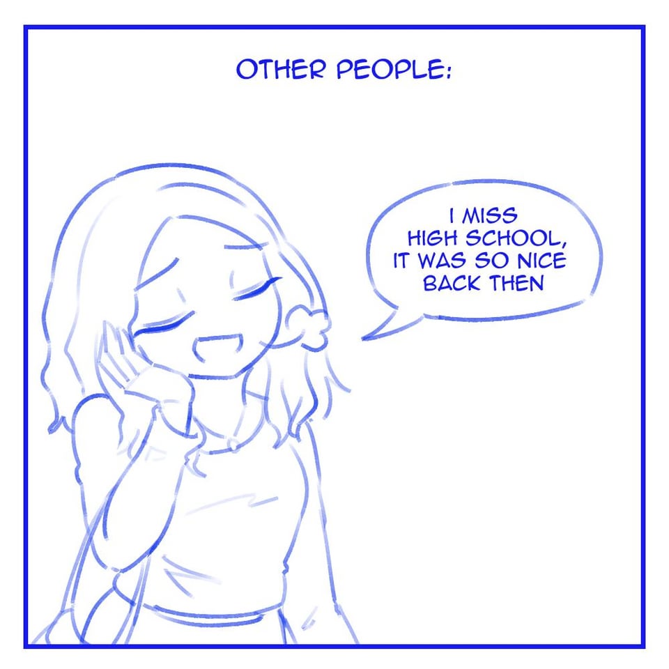 Funny Cartoons, Comics, Funnies – High School[OC]