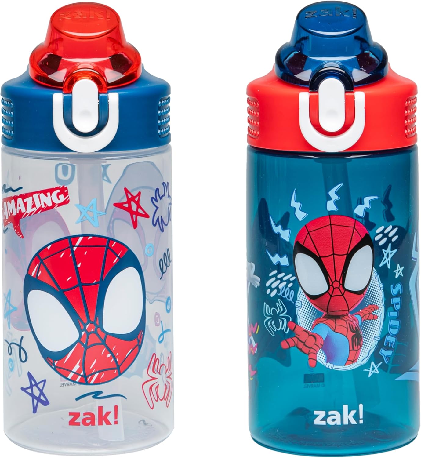 Zak Designs Marvel Spider-Man Sage Kids Water Bottle For Sch…
