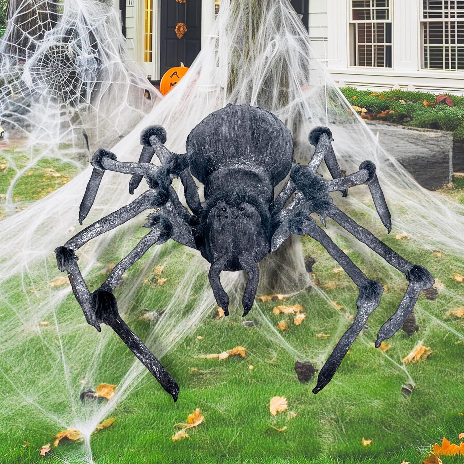 JOYIN Halloween Outdoor Decorations Giant Spider, 45” Scary …