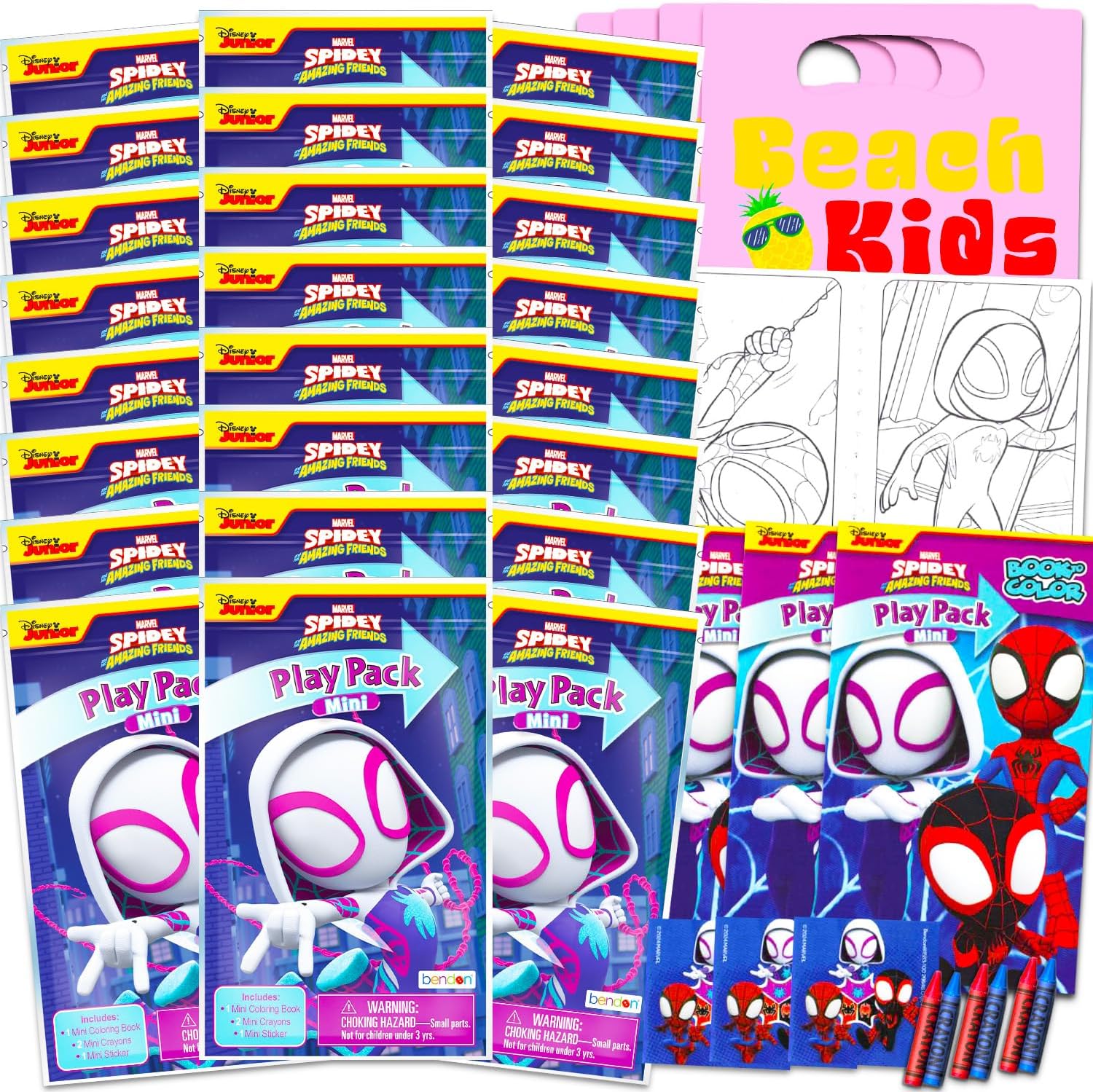 Marvel Spider Girl Gwen Stacy Mini Party Favors Set for Kids…