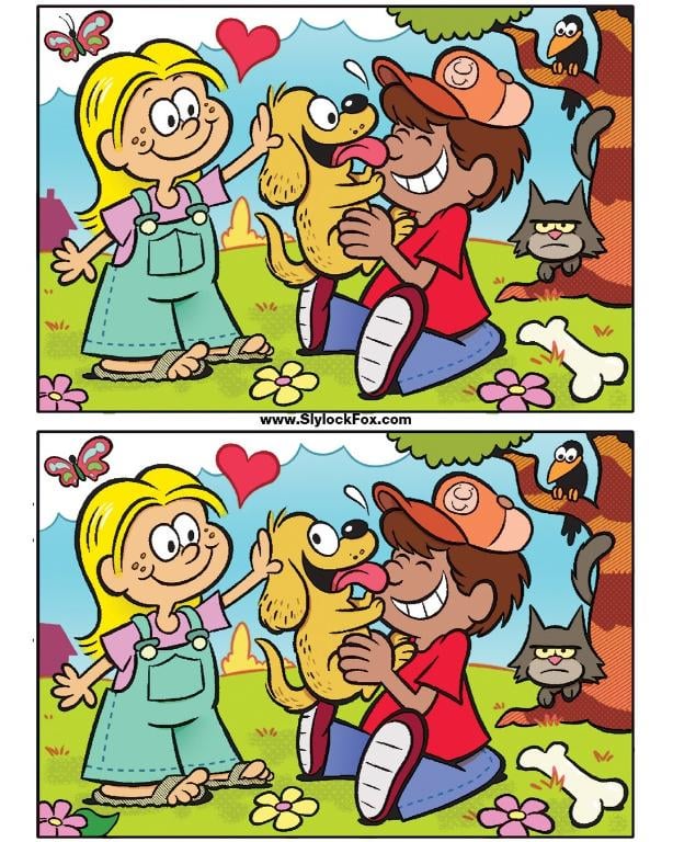 Funny Cartoons, Comics, Funnies – Spot the six differences between the two panels! Reply, “got it” once